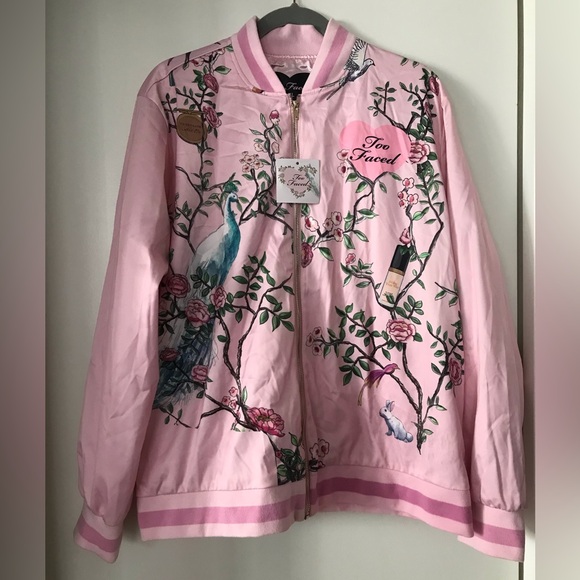 Too Faced Jackets & Blazers - NWT TOO FACED BOMBER JACKET SZ 2XL